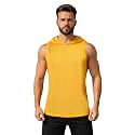 CHKOKKO Sleeveless Hooded T Shirts Gym Vest for Men Workout Solid Premium Cotton Blend Tank Top for Man Running Vest Sando Gym Wear Lightweight Breathable Casual Summer Wear Boys