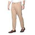 CHKOKKO Men Mid Rise Slim Fit Solid