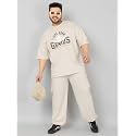 CHKOKKO Men Plus Size Printed Casual Summer