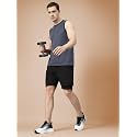 CHKOKKO Men Polyester Solid Gym Regular Fit