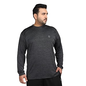 CHKOKKO Mens Plus Size Round Neck Full