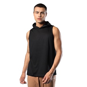 chkokko sleeveless hooded t shirts gym vest for men workout solid premium cotton blend tank top for man running vest sando gym wear lightweight breathable casual summer wear boys