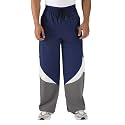 CHKOKKO Mens Nylon Track Pants with Colorblock