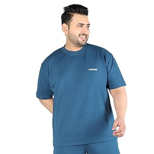 CHKOKKO Mens Plus Size Terry Cotton Loose