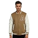 CHKOKKO Mens Regular Varsity Jacket with Snap
