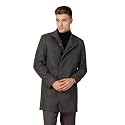 CHKOKKO Men Stylish Long Winter Coat Single