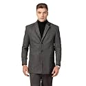 CHKOKKO Men Stylish Winter Coat Hip Length, Single Breasted Design with Notched Lapel Collar| Buttoned Cuffs and Front Side Pockets for Versatile Occasions