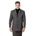 CHKOKKO Men Stylish Winter Coat Hip Length, Single Breasted Design with Notched Lapel Collar| Buttoned Cuffs and Front Side Pockets for Versatile Occasions