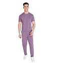CHKOKKO Men Training Suit Cotton Polyester Solid Track Suit Co-Ord Sets