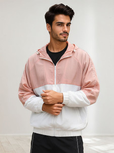 CHKOKKO Men Windcheater Colorblock Men Wind Cheater