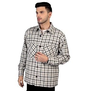 CHKOKKO Mens Polyester Regular Jacket