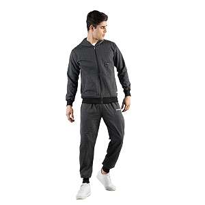 chkokko men winter track suit hooded zipper set