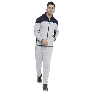 chkokko men winter track suit hooded zipper set