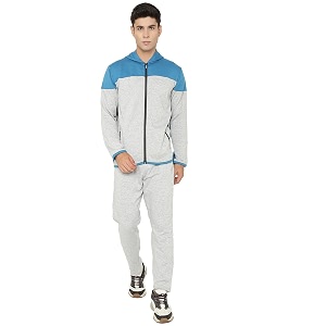 chkokko men winter track suit hooded zipper set