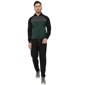 chkokko men winter track suit hooded zipper set