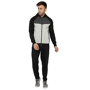 chkokko men winter track suit hooded zipper set