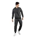 CHKOKKO Men Winter Track Suit Hooded Zipper Set