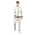 CHKOKKO Men Winter Track Suit Hooded Zipper Set