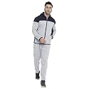 CHKOKKO Men Winter Track Suit Hooded Zipper Set
