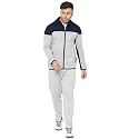 CHKOKKO Men Winter Track Suit Hooded Zipper Set