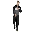 CHKOKKO Men Winter Track Suit Hooded Zipper Set