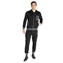 CHKOKKO Men Winter Track Suit Hooded Zipper Set