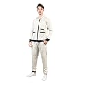 CHKOKKO Men Winter Track Suit Hooded Zipper Set
