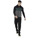 CHKOKKO Men Winter Track Suit Hooded Zipper Set