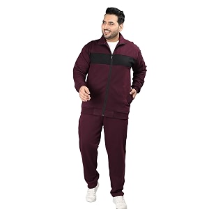 CHKOKKO Mens Plus Size High Neck Winter