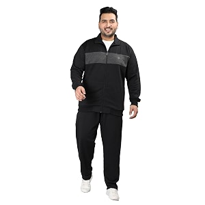 CHKOKKO Mens Plus Size High Neck Winter