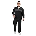 CHKOKKO Mens Plus Size High Neck Winter