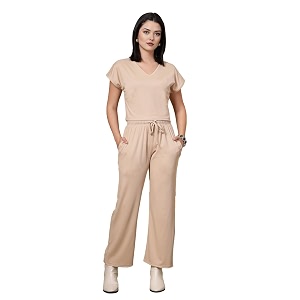 chkokko women jogging suit summer v neck tracksuit co-ord t-shirt amp pant set