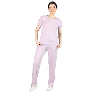 chkokko women casual summer track suit t-shirt shorts trackpant co-ord set pastelpink m