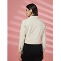 CHKOKKO Solid Crop Jackets for Women stylish
