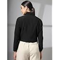 CHKOKKO Solid Crop Jackets for Women stylish
