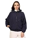 CHKOKKO Sunscreen Jacket for Women Hooded Zipper