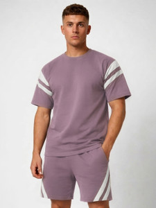CHKOKKO Tshirt Regular Shorts Co-ords Set