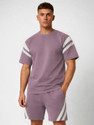 CHKOKKO Tshirt Regular Shorts Co-ords Set