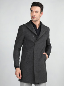chkokko tweed solid coat for men