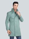 CHKOKKO Tweed Solid Coat For Men