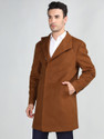 CHKOKKO Tweed Solid Coat For Men