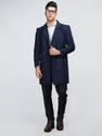 CHKOKKO Tweed Solid Coat For Men