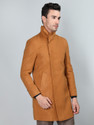 CHKOKKO Tweed Solid Coat For Men