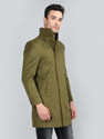 CHKOKKO Tweed Solid Coat For Men