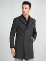 CHKOKKO Tweed Solid Coat For Men