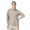 CHKOKKO Tweed Women Oversized Winter Shacket Stylish