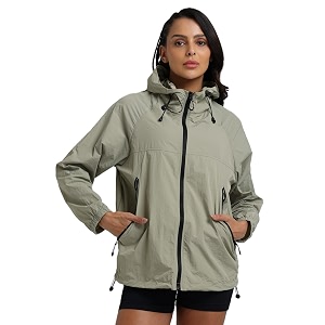 CHKOKKO Windcheater For Women With Hood