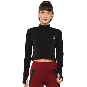 CHKOKKO Womens Polyester Regular Fit Round Neck