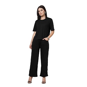 chkokko casual co ord set for women stylish summer wear cord half sleeves round neck track suit latest coords travelling outfit western ladies co ords