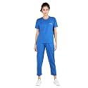 CHKOKKO Women Casual Summer Track Suit T-shirt Trackpant Co-ord Set Royal Blue M